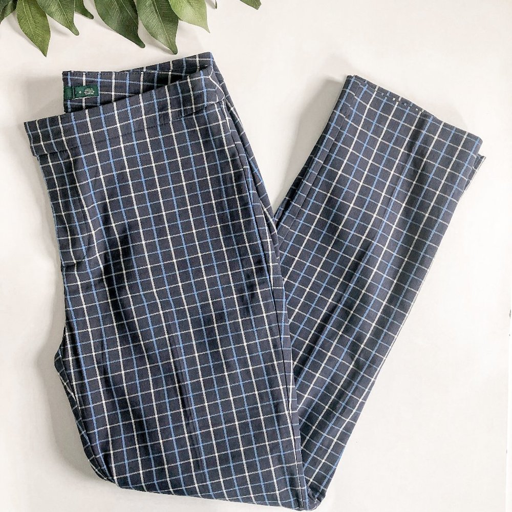 Lauren Ralph Lauren Blue Checkered Trousers